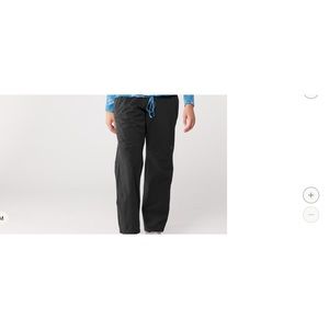 Women’s Medium Petite Black Waterproof Pants with Straight Leg Cut